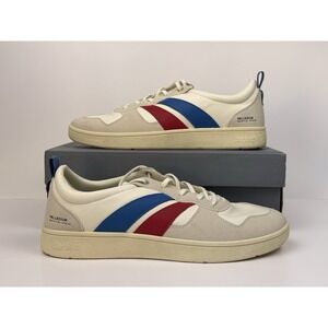 Palladium Pallacup Flame Leather Men's Size 13 Cream/Chili/Blue 74485-160-M
